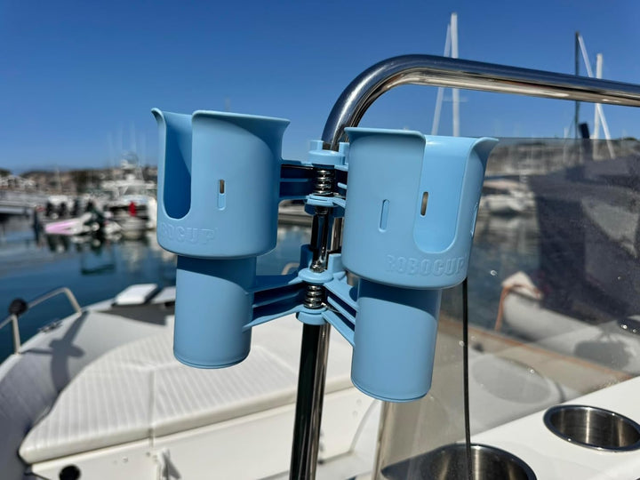 RoboCup Bester Getränkehalter für Getränke, Angeln, Strandkorb, Mikrofonständer Hell, blau, Hell, bl