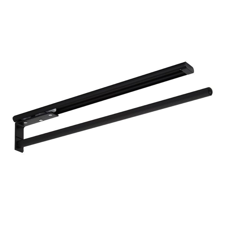 SOTECH Aluminium Handtuchhalter TED 1-armig schwarz matt (450-730 mm, ausziehbar) Teleskop-Handtucht