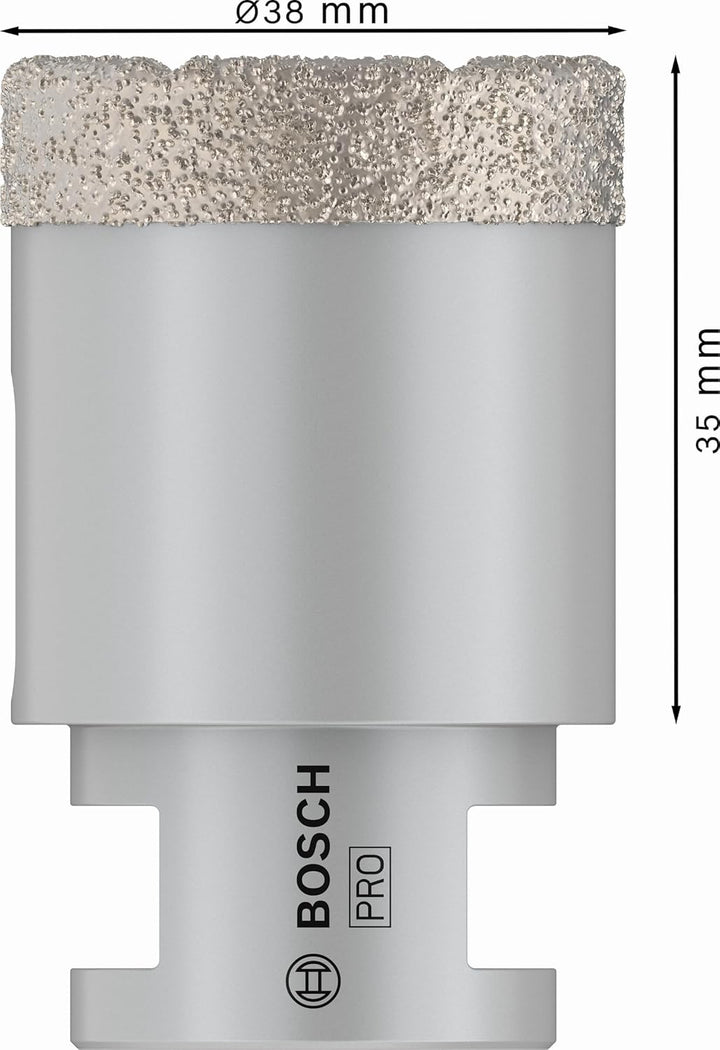 Bosch Professional 1x Diamanttrockenbohrer Dry Speed Best for Ceramic (für Trockenbohren von Hartker