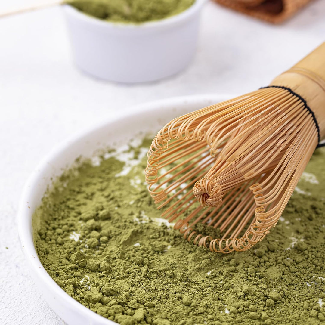 ASelected Matcha Set Matcha Besen 6er-Set Macha Tea set mit Matcha Besen Matcha Schale Teelöffel Tee