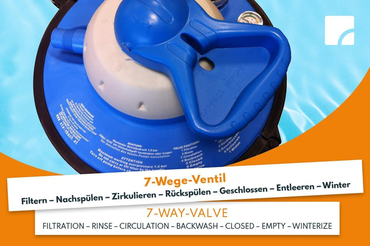 STEINBACH Filteranlage Comfort 50 – 040200Y – Selbstsaugende Pumpe für Pools mit bis zu 33.000 l – U