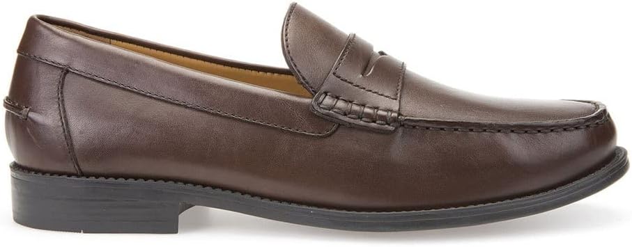 Geox Herren U New Damon B Loafer 39 EU Dk Brown, 39 EU Dk Brown