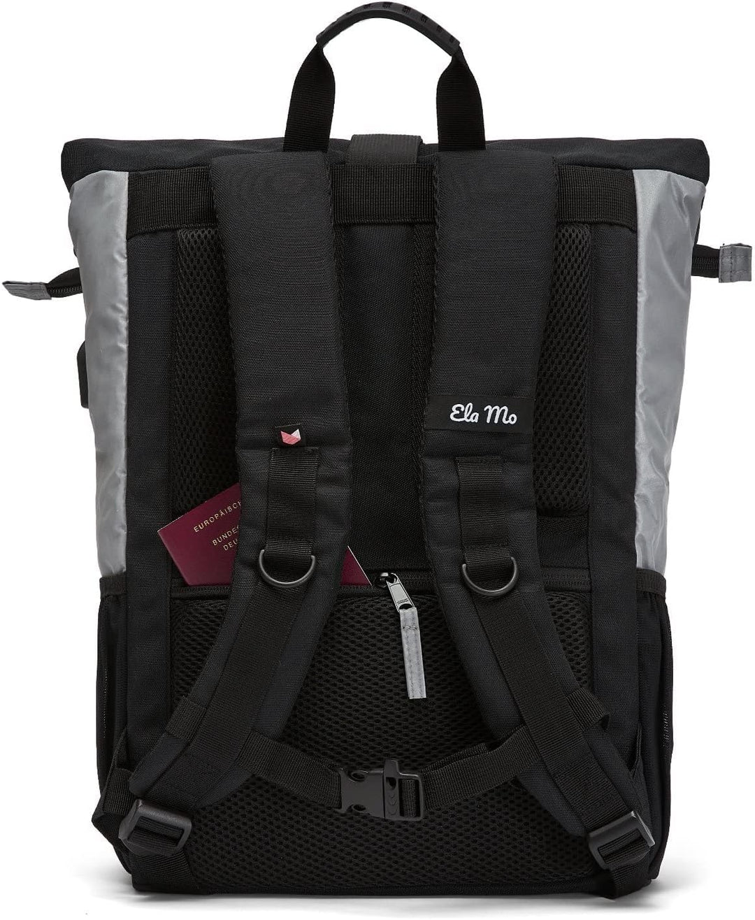 Ela Mo Rucksack Damen Schön, Komfortabel und Durchdacht 18 L (Night Edition - Black), Night Edition