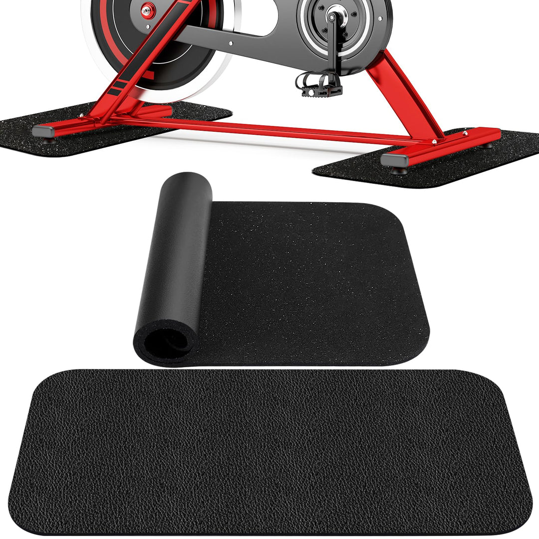 Bodenschutzmatte für Sportgeräte Fitnessgeräte 28 x 70cm 2 Stück Stossfeste Bodenschutzmatte Fitness
