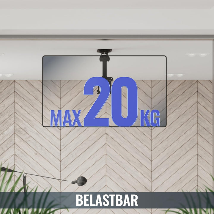 RICOO TV Deckenhalterung Schwenkbar Fernseher Halterung Decke Klappbar für 13-34 Zoll Bildschirm-Hal