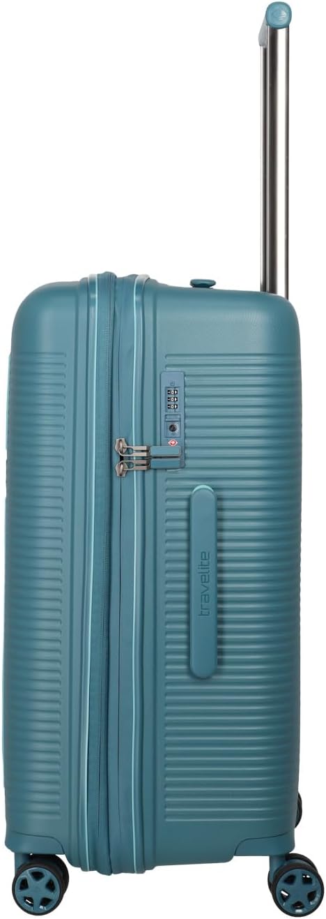 Travelite 4-Rad Hartschalenkoffer mittelgross 74 Liter, Trunk Koffer, Gepäck Serie Roomer: Hartschal