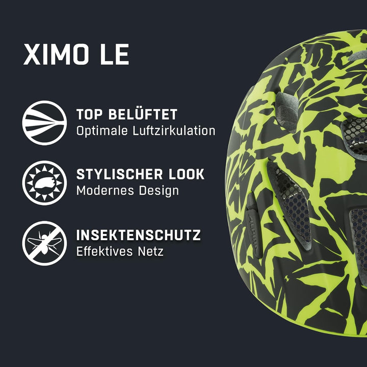 ALPINA XIMO L.E. - Leichter, Sicherer & Bruchfester Fahrradhelm Mit Optionalen LED-Licht Für Kinder