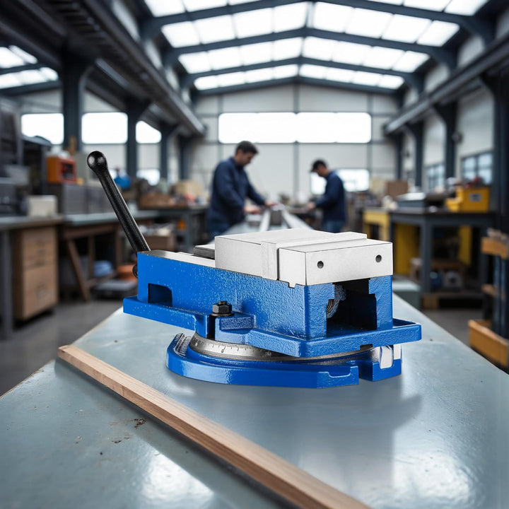 Präzisions-Schraubstock, Maschine, Backenbreite 100 mm, schwenkbar, Haltewerkzeug Werkbank