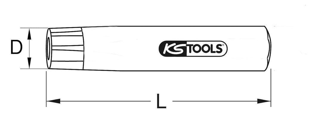 KS Tools 129.2325 Rundlocheisen, 25mm