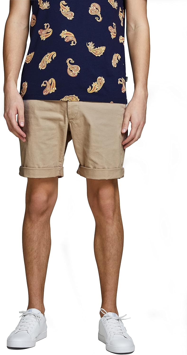 JACK &amp; JONES Herren Shorts S 2er Pack (1x Asphalt, 1x Crockery), S 2er Pack (1x Asphalt, 1x Crockery