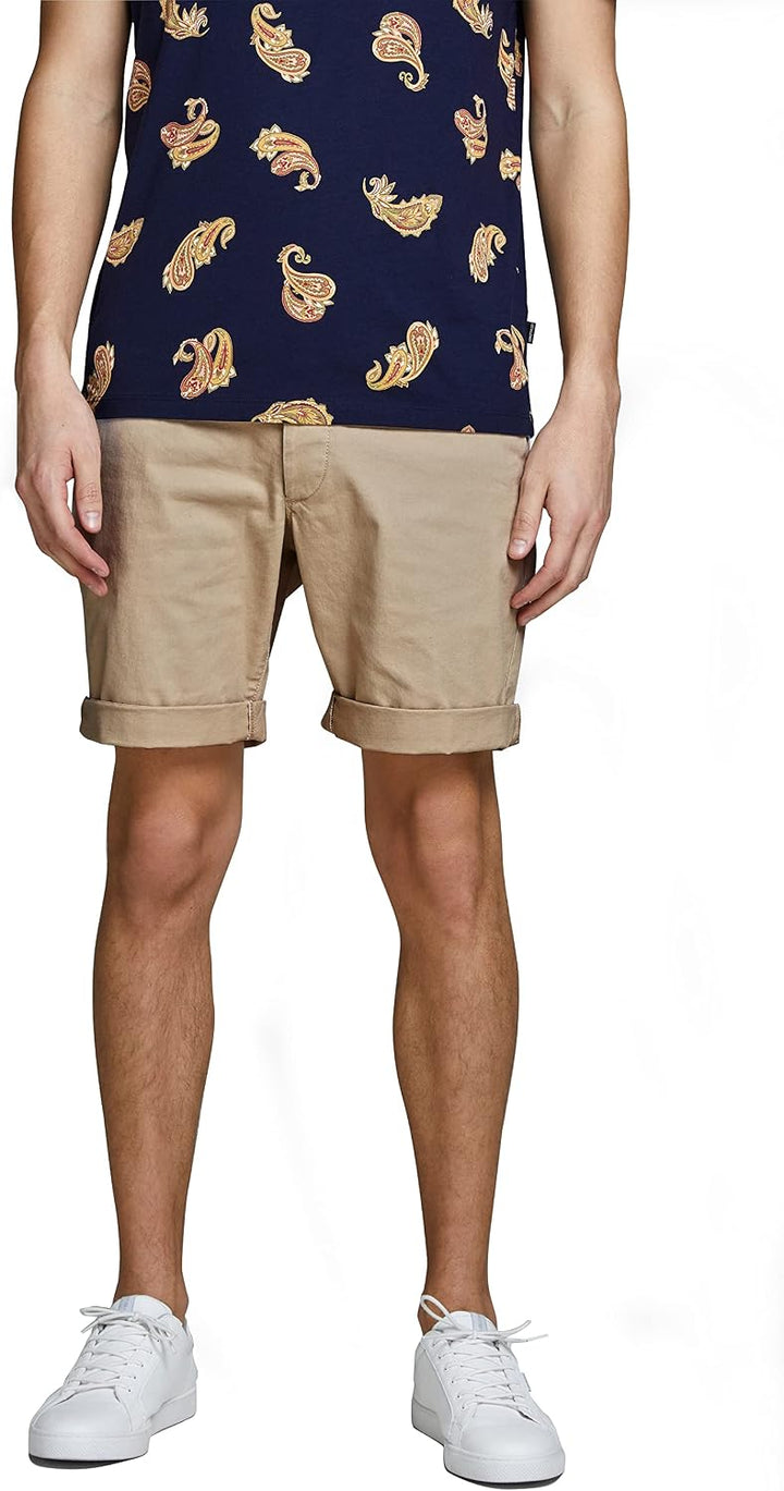 JACK &amp; JONES Herren Shorts S 2er Pack (1x Asphalt, 1x Crockery), S 2er Pack (1x Asphalt, 1x Crockery