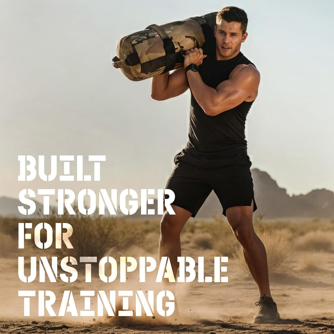 Yes4All Verstellbar Gewichtssack für Fitness mit 7 Griffe - Power bag ideal für Krafttraining, Ungef