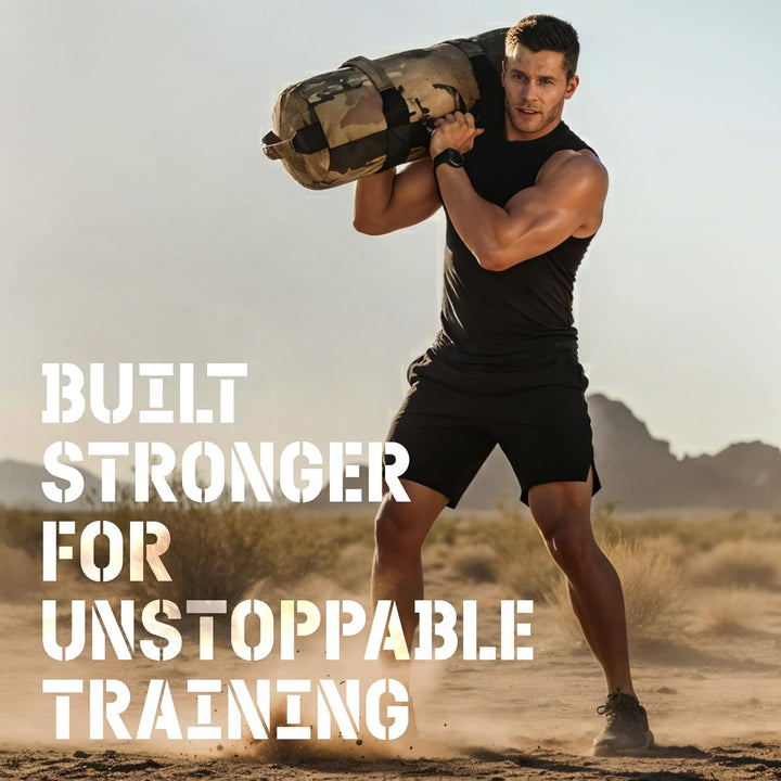 Yes4All Verstellbar Gewichtssack für Fitness mit 7 Griffe - Power bag ideal für Krafttraining, Ungef