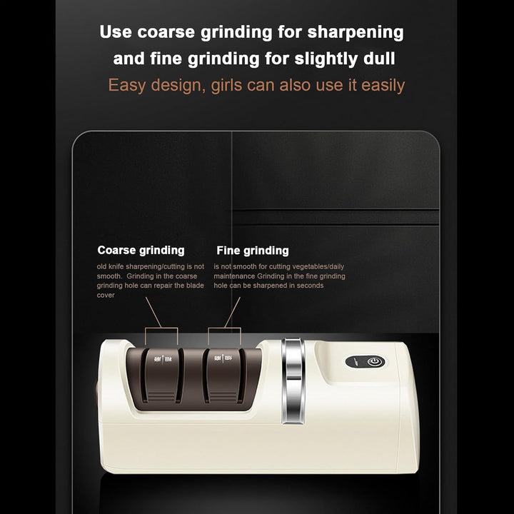 Electric Cutter Sharpener, Automatic Rechargeable Blade, 7.09x2.36x2.36 inches Professional Quick Po