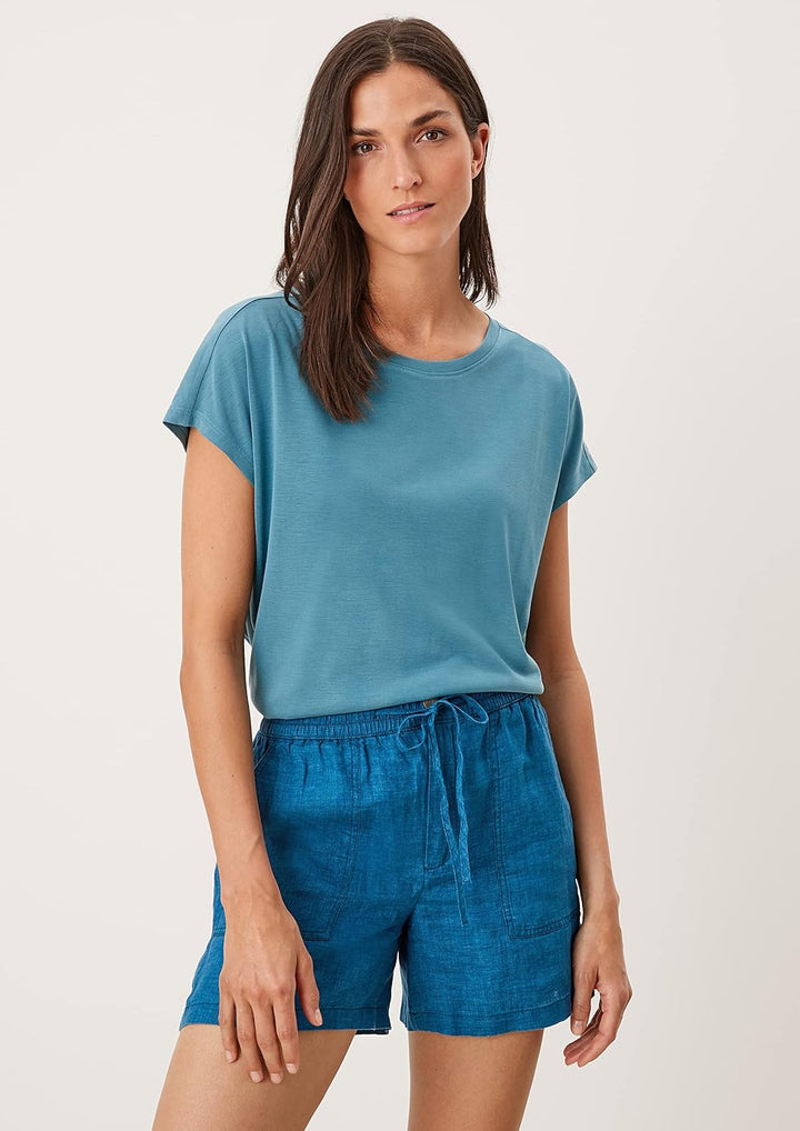 s.Oliver Damen Shorts 34 Petrol 68w9, 34 Petrol 68w9
