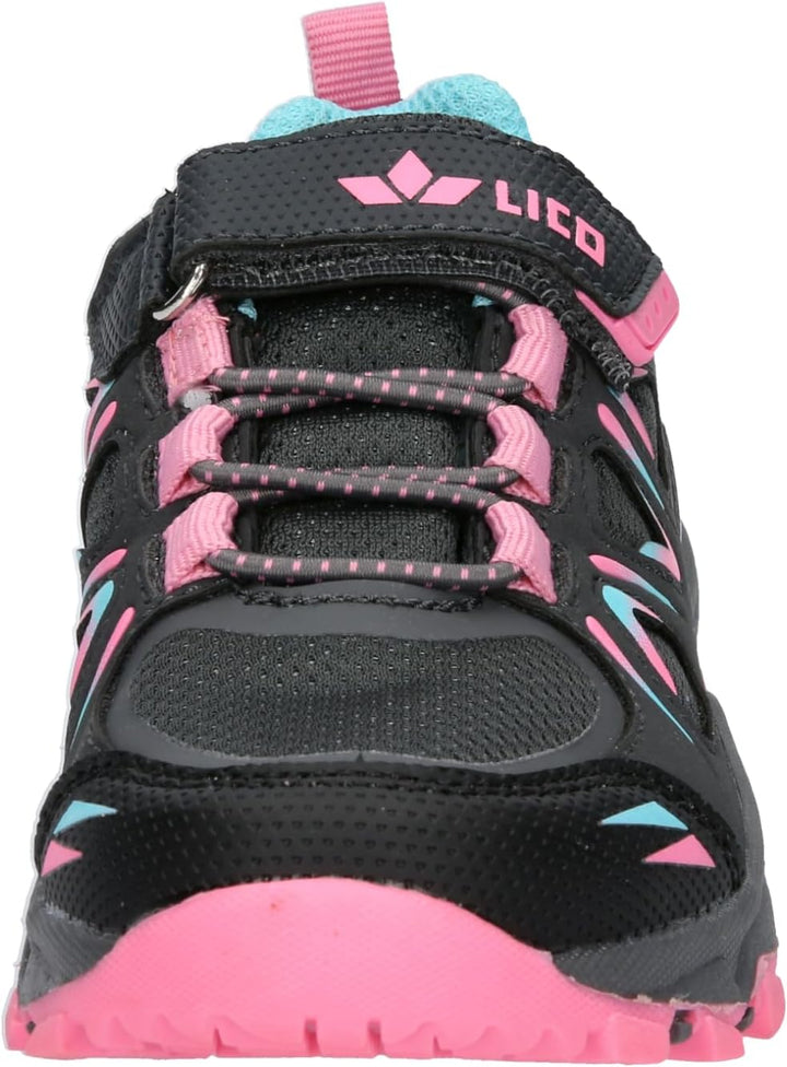 Lico Unisex Kinder Allen Vs Cross-Laufschuh 25 EU Anthrazit Pink Türkis, 25 EU Anthrazit Pink T&#xFC
