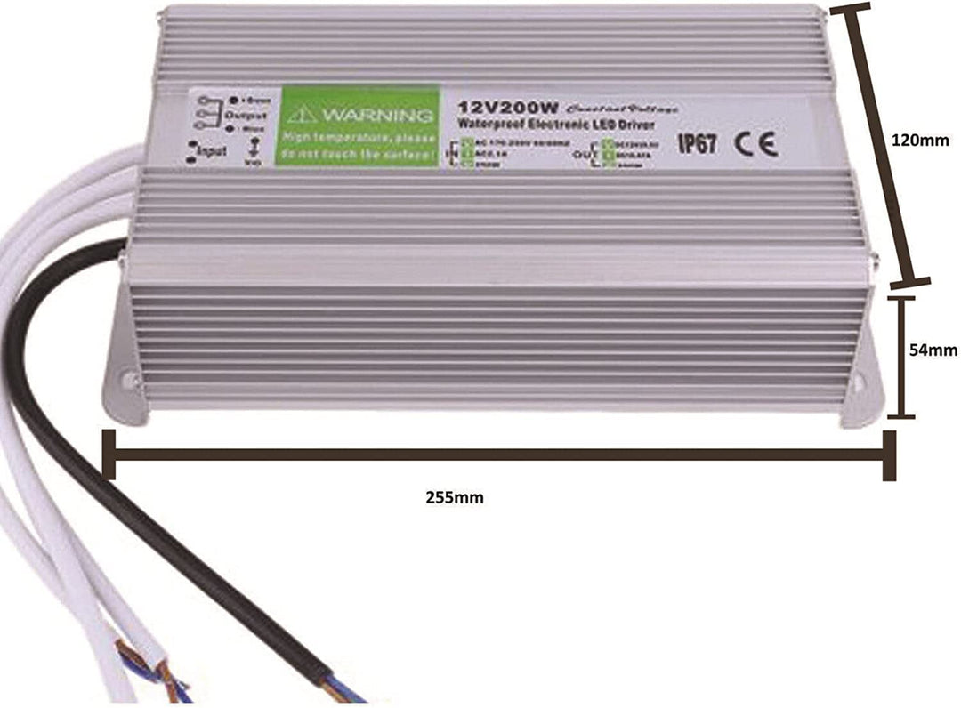 12 V wasserdichter IP67_LED-Treiber-Netzteil-Transformator 240V DC 12V 25A 300W für LED-Streifen UK
