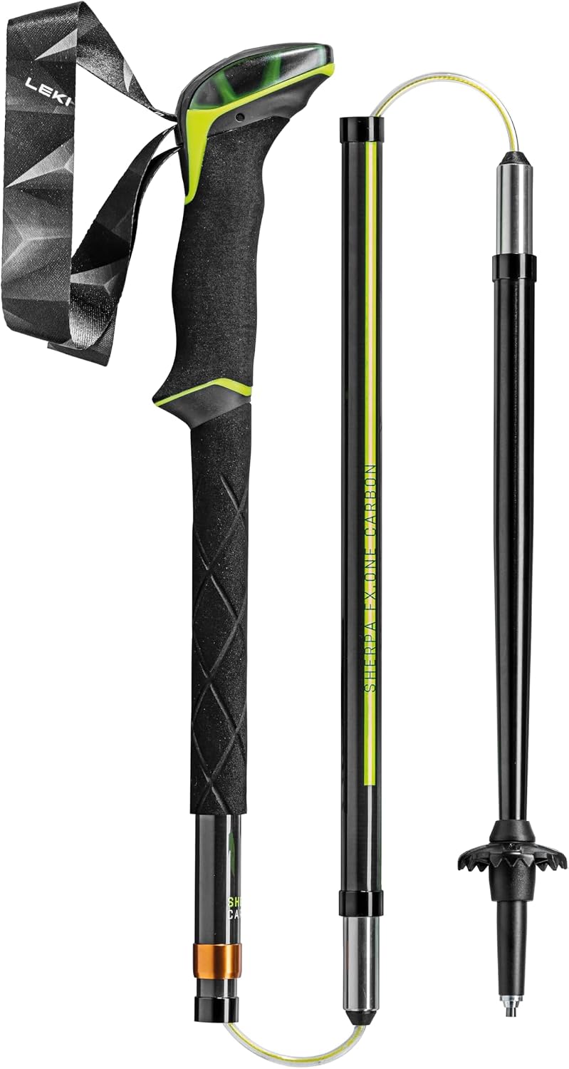 LEKI Sherpa FX.One Carbon Stöcke (38)135 naturalcarbon - neongelb - white, (38)135 naturalcarbon - n