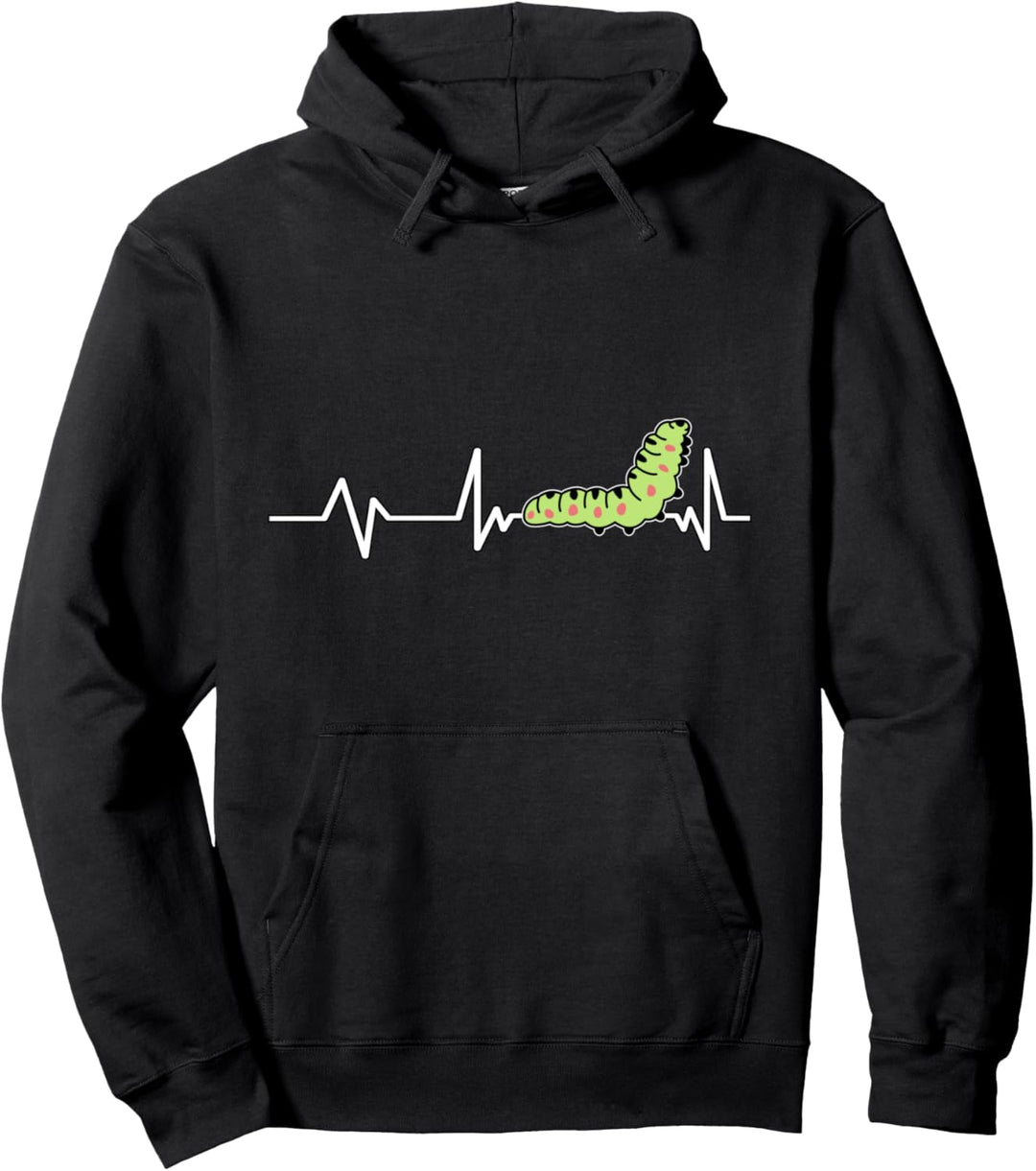 Raupe Herzschlag Raupe Geschenk Raupe Pullover Hoodie
