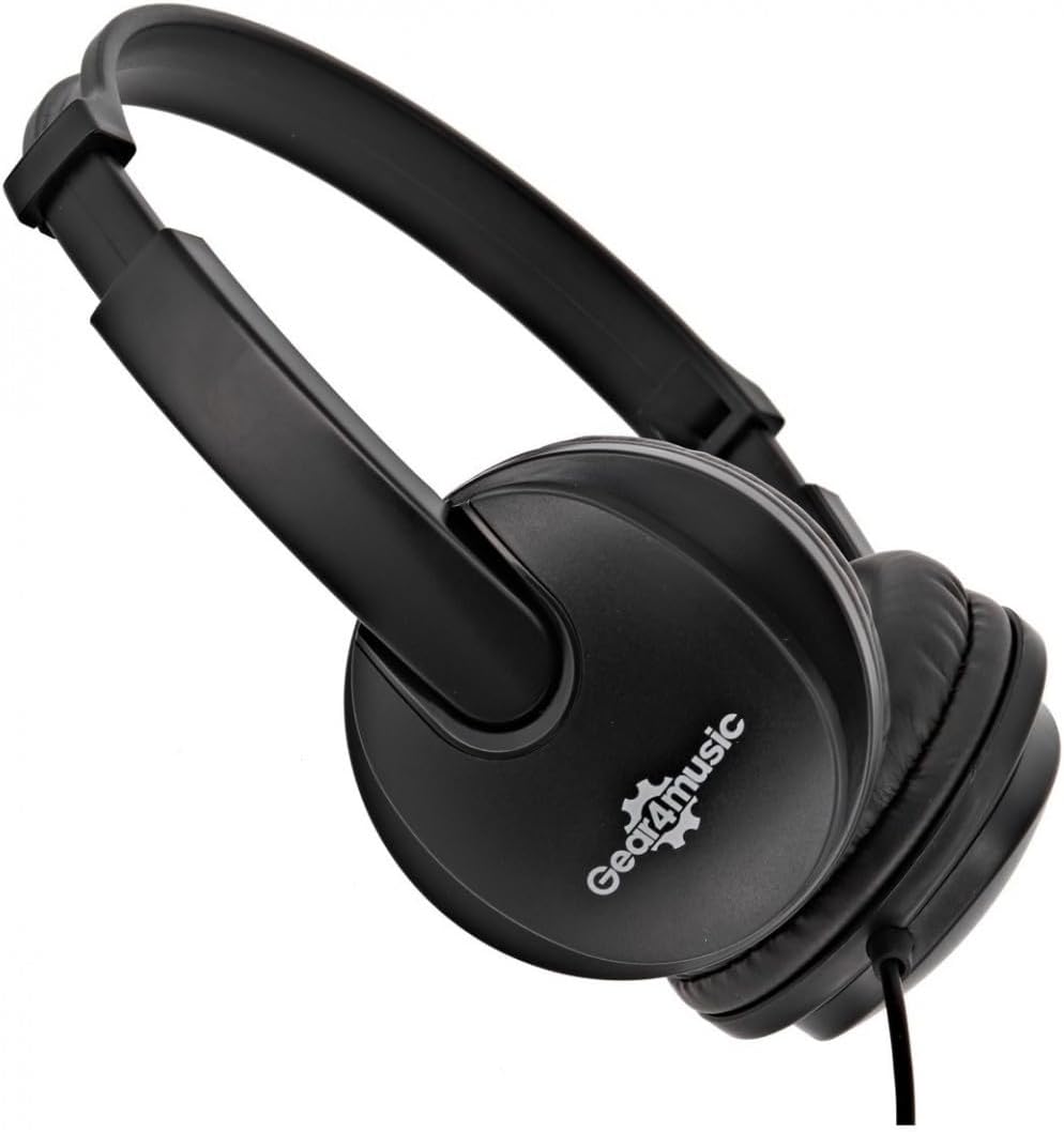 Gear4music Junior Kopfhörer für Kinder On Ear Wired schwarz