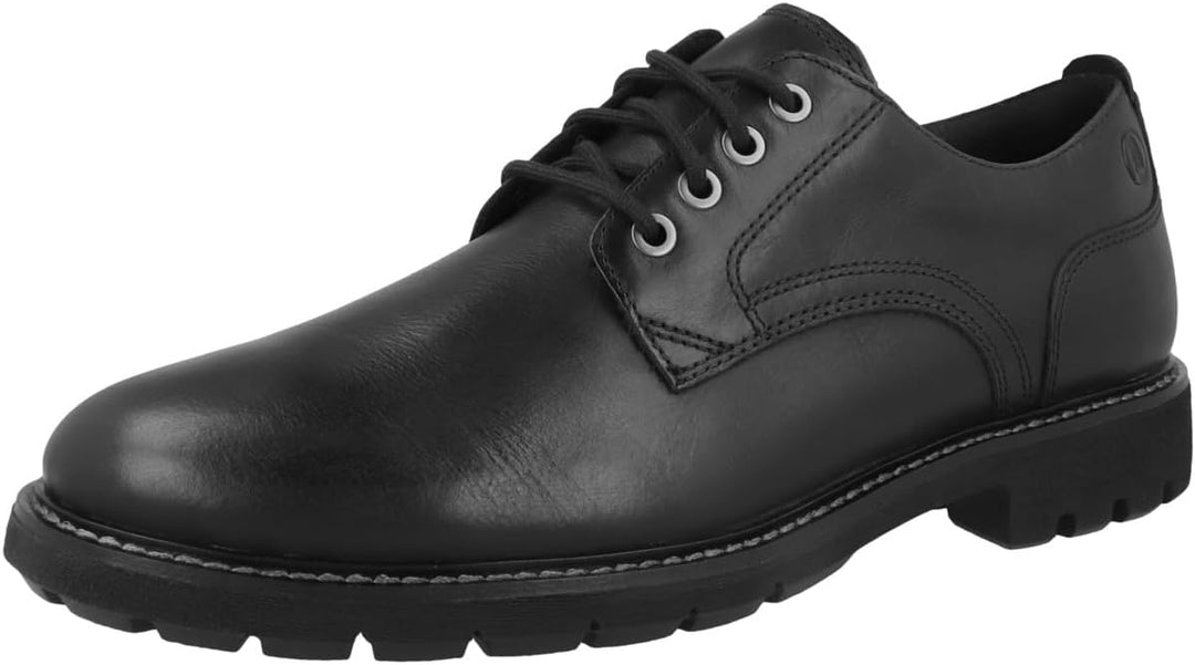 Clarks Herren Batcombe Tie Oxford 45 EU Black Leather, 45 EU Black Leather
