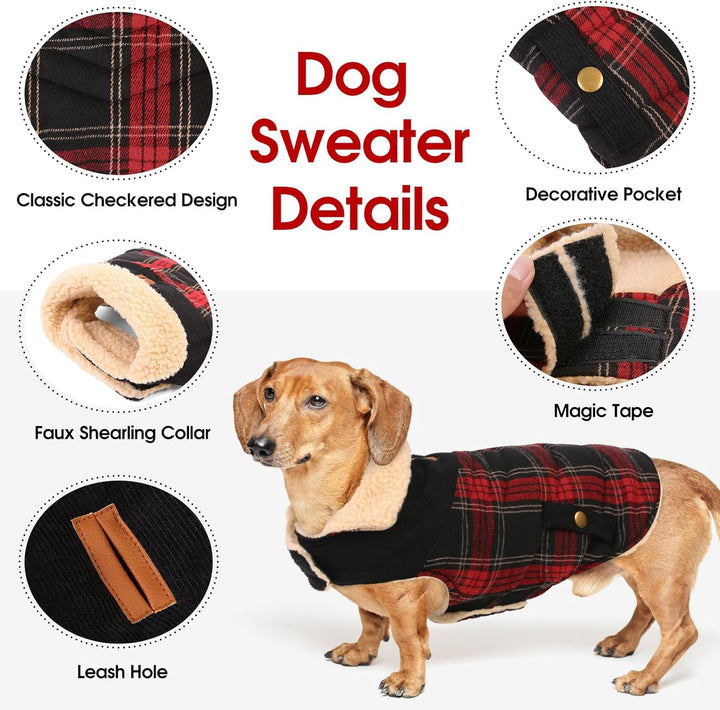 Warme Hundemantel Fleece, Wintermantel Winterjacken für Kleine/Grosse/Mittlere Hunde, Hundejacke Hun