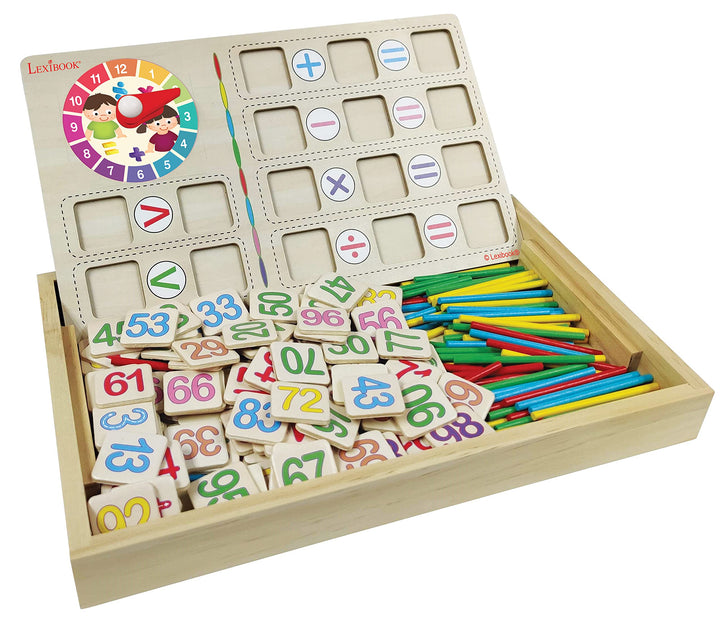 Lexibook EDU200 Uhrzeiger Bio Toys Mathematikschule, Aktivitätenbild zum Kennenlernen mit Zahlen und