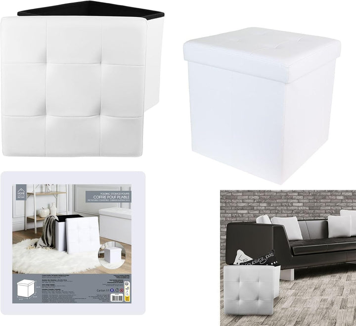Home Deco Factory Aufbewahrungskiste, Weiss, One Size, Weiss