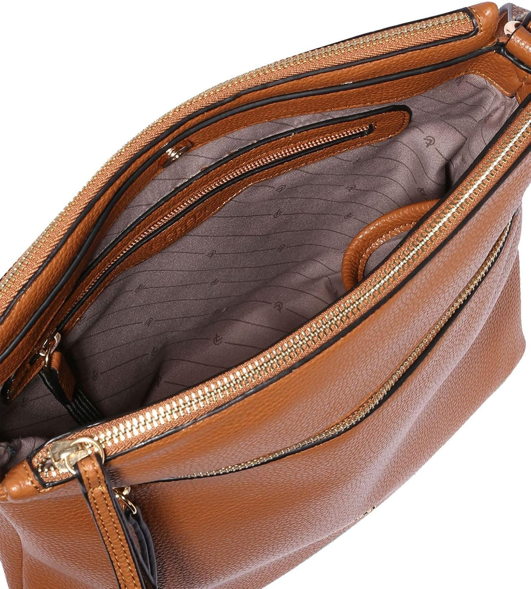 L.CREDI Umhängetasche New Orleans mit Label-Applikationen