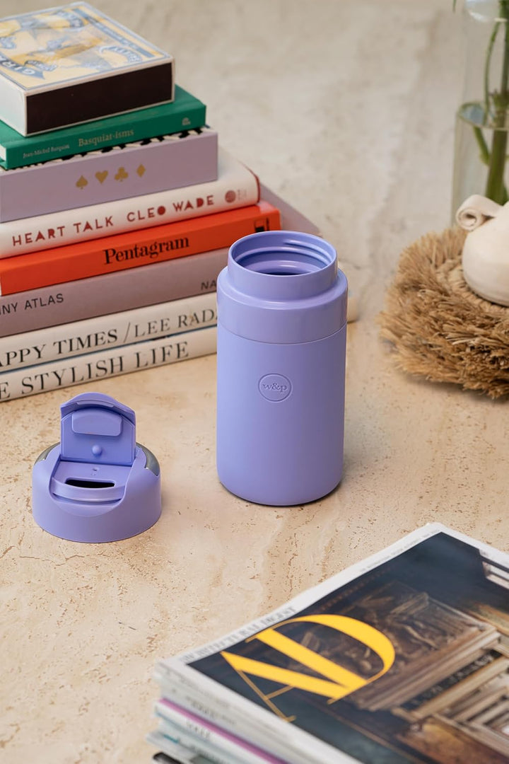 Trinkdeckel für isolierte Wasserflaschen, auslaufsicher, Tragegriff, BPA-frei, Lavendel Lavendel One