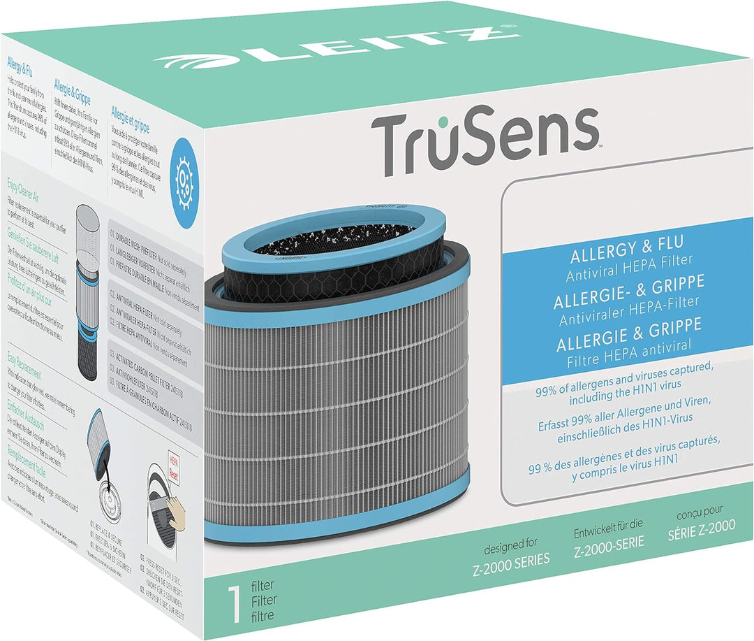 Leitz TruSens Allergie &amp; Grippe HEPA-Filter mit Trommel für Leitz TruSens Z-2000/Z-2500 Luftreiniger