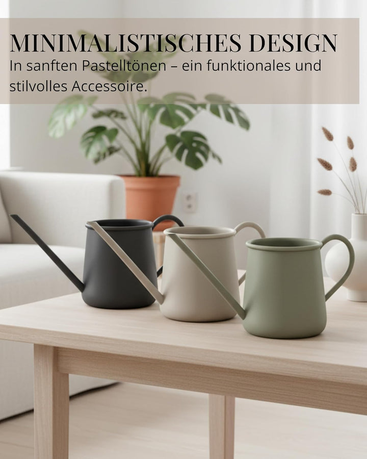 Livlig53 Giesskanne 1L, Giesskanne Zimmerpflanzen, Blumengiesskanne mit extra langem Ausguss, Giessk