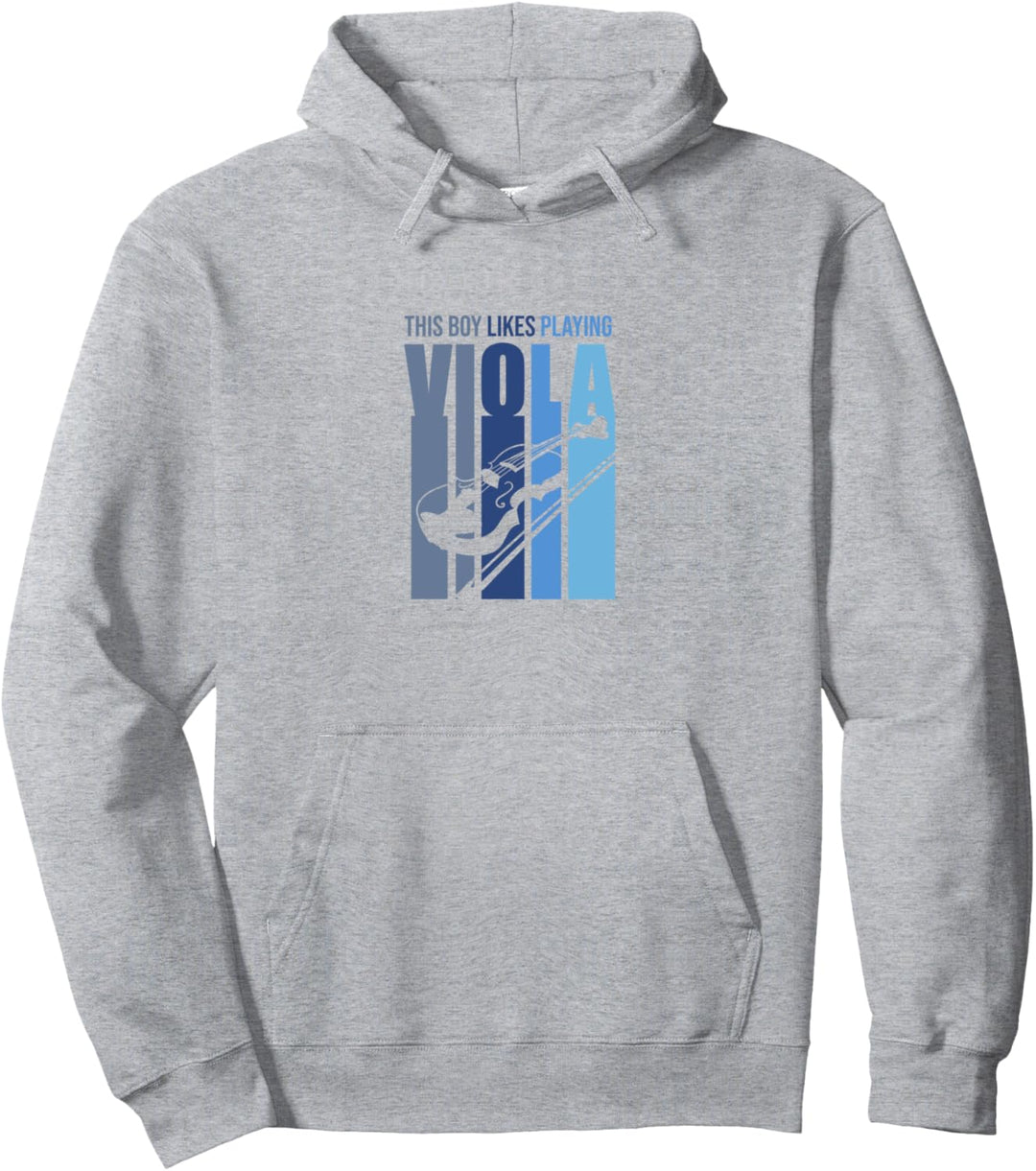 Junge spielt gerne Bratsche Lustiges Orchester Musiker Pullover Hoodie
