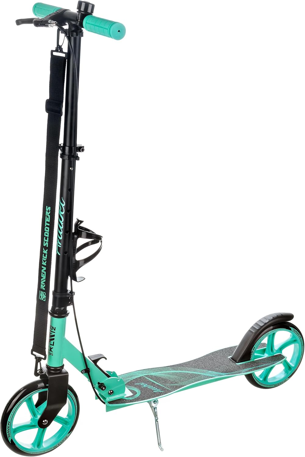 Raven Scooter, Roller, Tretroller, Kinderroller, 200mm mit Handbremse Anabel Black/Mint, Anabel Blac