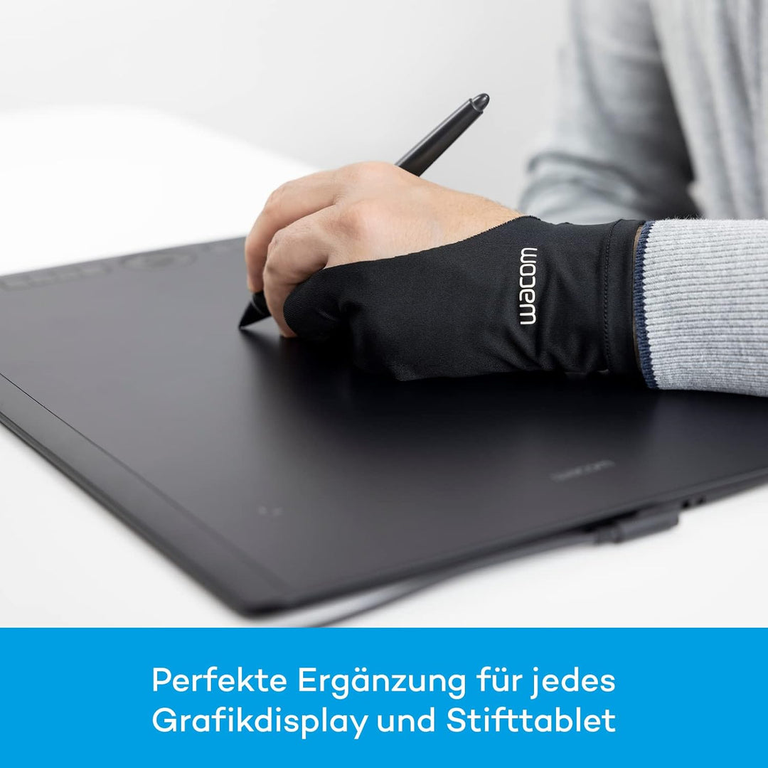 Wacom Drawing Glove – Handschuh zum Zeichnen auf dem Grafik-Display (für Rechts- und Linkshänder, Ze