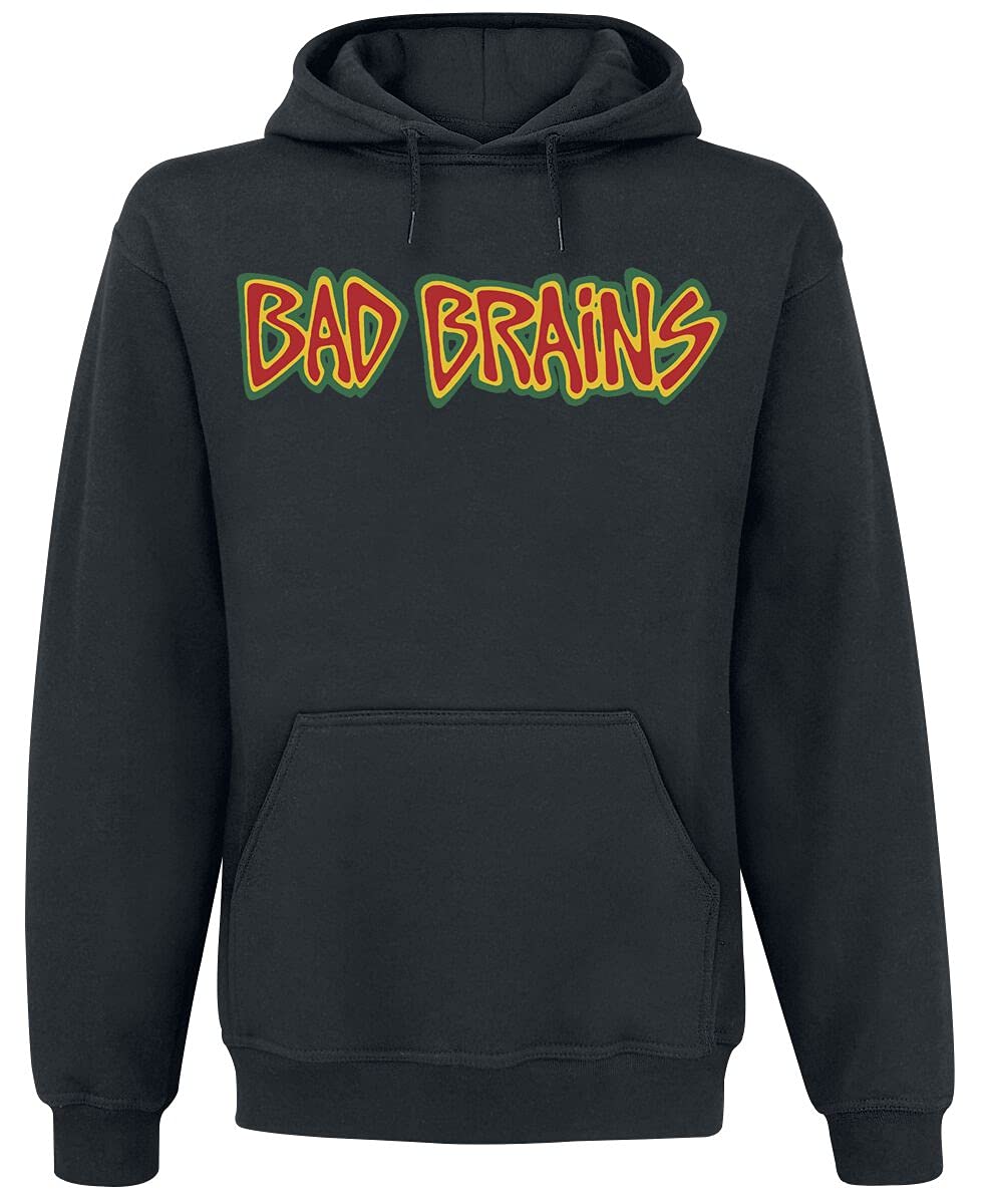 Bad Brains Männer Kapuzenpullover schwarz M 80% Baumwolle, 20% Polyester Band-Merch, Bands