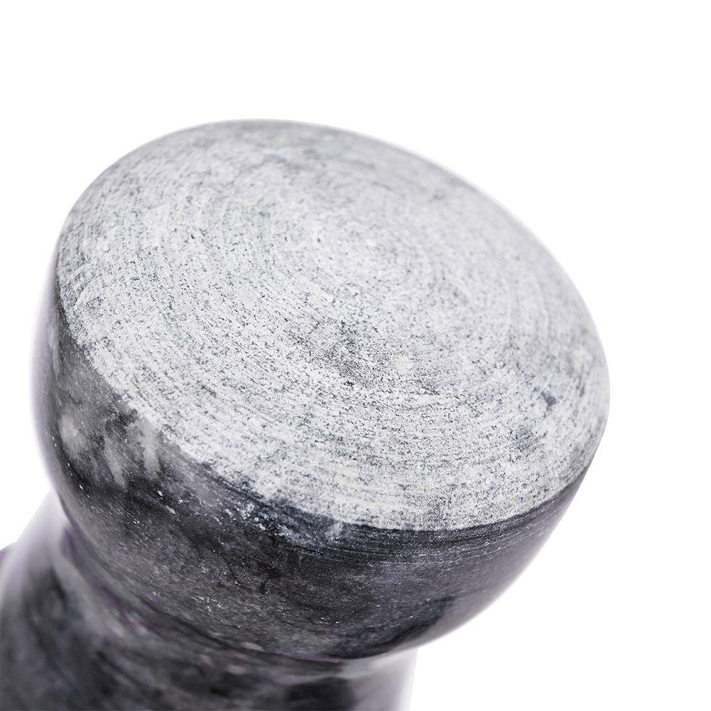 Granitmörser Küchenmörser Steinmörser mit Stössel für Gewürze Nüsse schwer robust 11 cm