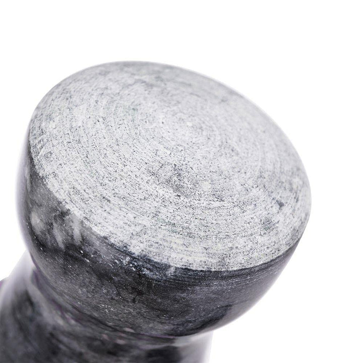 Granitmörser Küchenmörser Steinmörser mit Stössel für Gewürze Nüsse schwer robust 11 cm