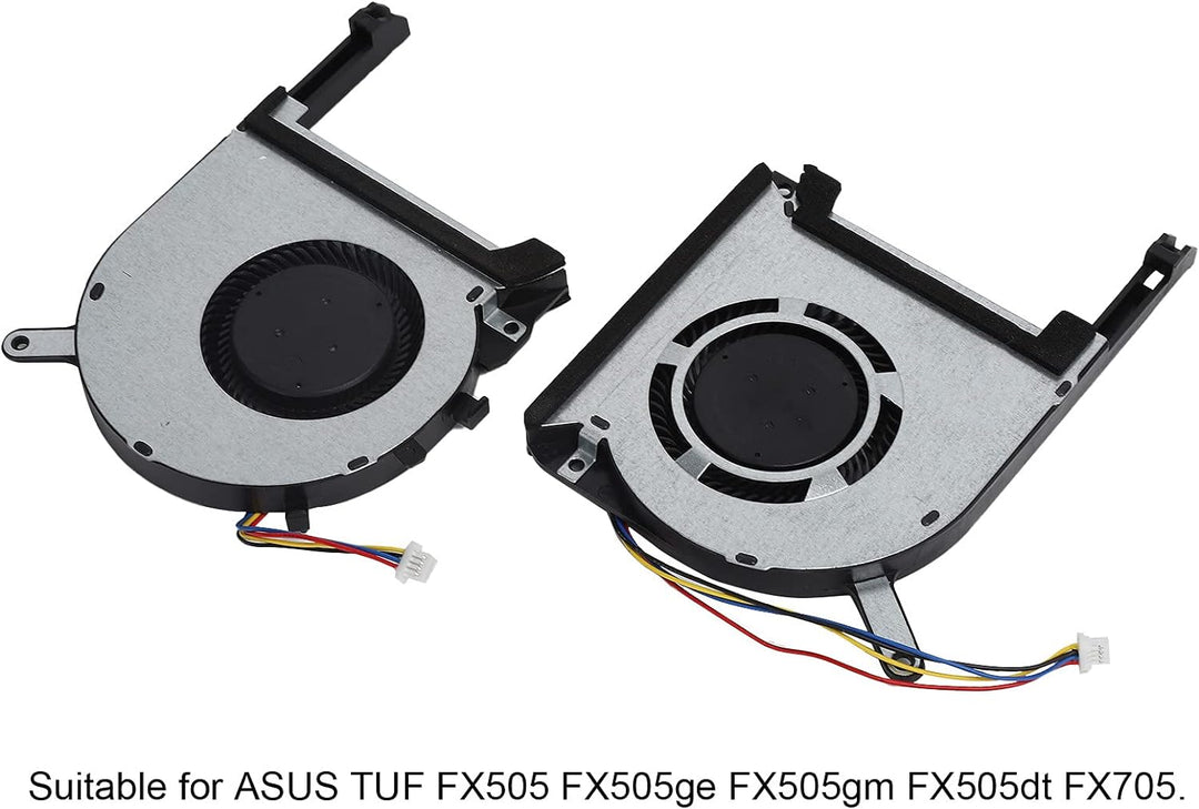 PUSOKEI 2pcs Laptop-Lüfter, 4-adriger Stromanschluss Computerlüfter für ASUS TUF FX505 FX505ge FX505