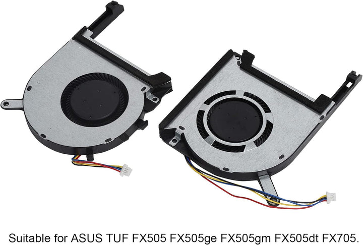 PUSOKEI 2pcs Laptop-Lüfter, 4-adriger Stromanschluss Computerlüfter für ASUS TUF FX505 FX505ge FX505