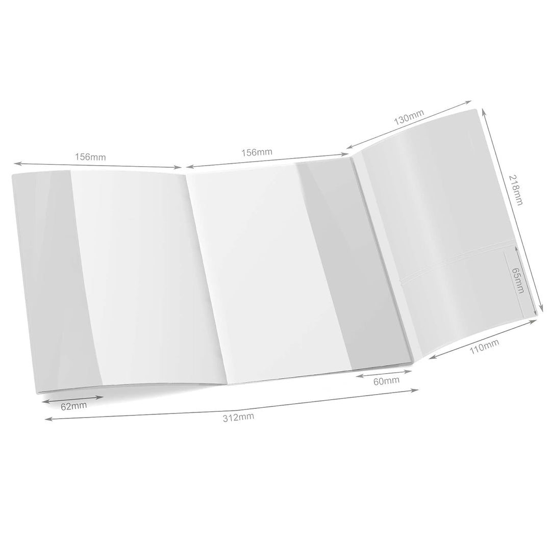 OLGS U-Heft Hüllen transparent 3-teilig | Uhefthüllen für Kinderuntersuchungsheft aus Kunststoff | S