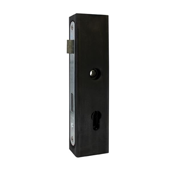 Sellon24 Schlosskasten-Set Stahl ohne Drücker Profil 60x40 mm Flügeltor Einsteckschloss