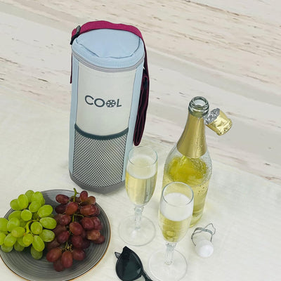 Kühltasche für Flaschen bis 1,5 Liter, Flaschenkühltasche, Grösse 12 x 32 cm, Kühlbox, Kühlbeutel, m