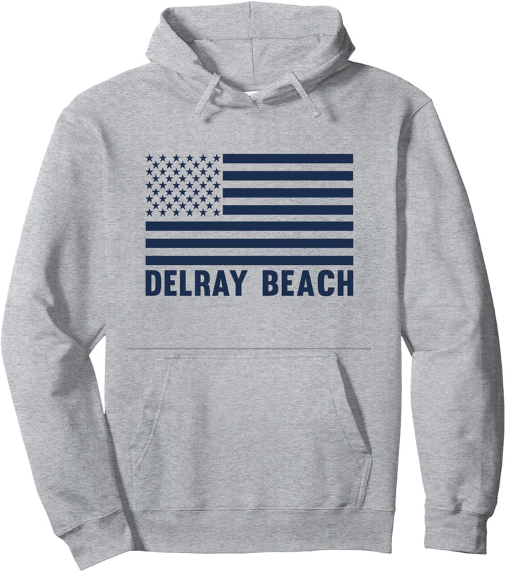 US-Flagge Delray Beach FL American Fashioned Delray Florida Pullover Hoodie