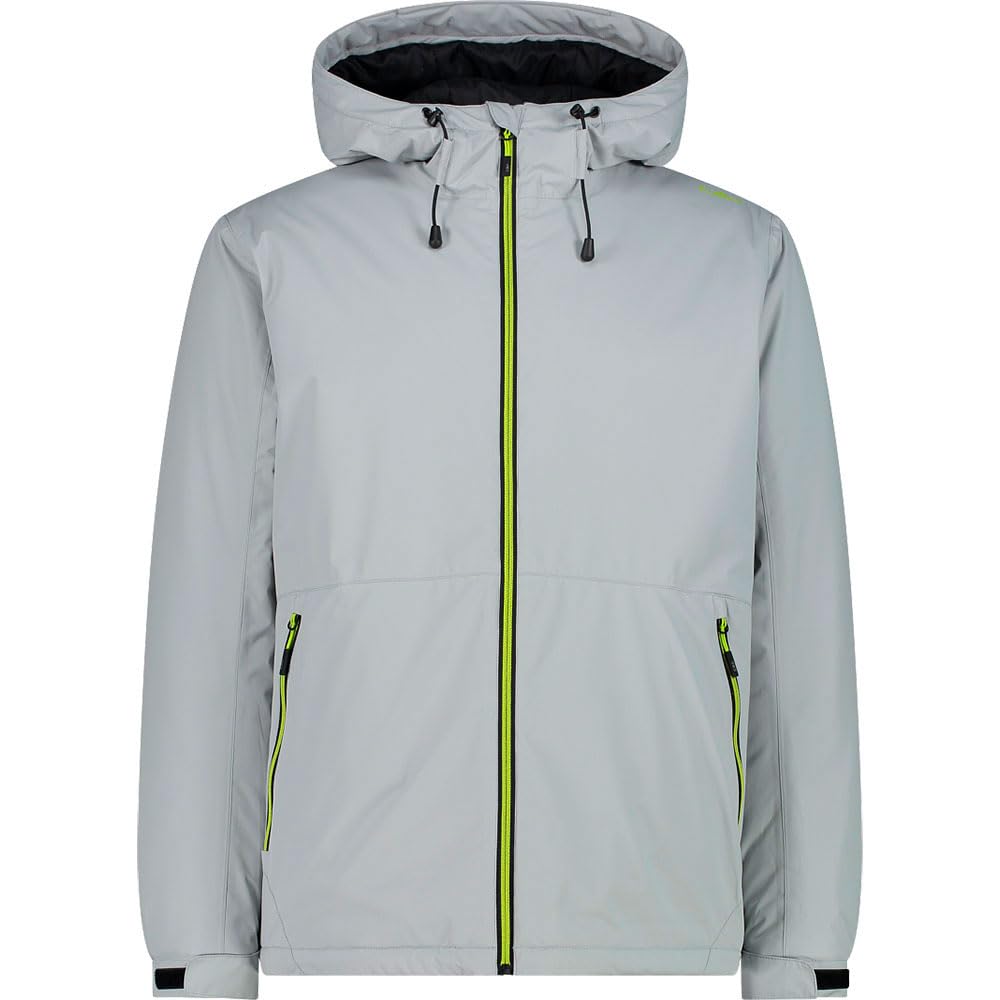 CMP Herren Hoodie Jacke Isolationsjacke Kunstfaserjacke 48 Light Grey, 48 Light Grey