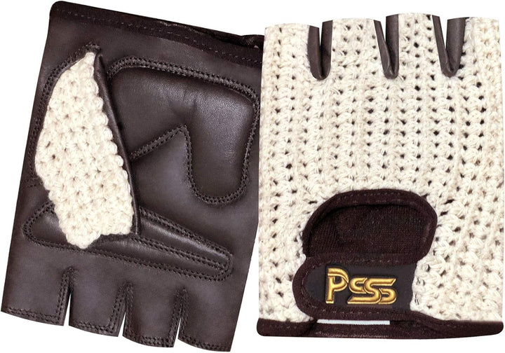 Prime Fingerlose Netzhandschuhe Gepolsterte Handschuhe Biker Fitness Gym Body Building Gewichtheben
