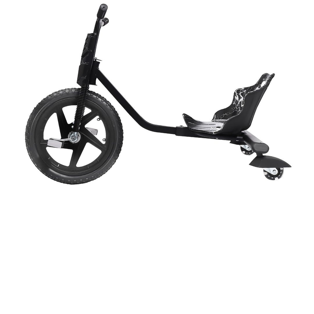 Drift Dreirad, 360° Drift Cart Kinder Scooter Tretauto Rutscher Kinderfahrzeug mit Pedale Verstellba