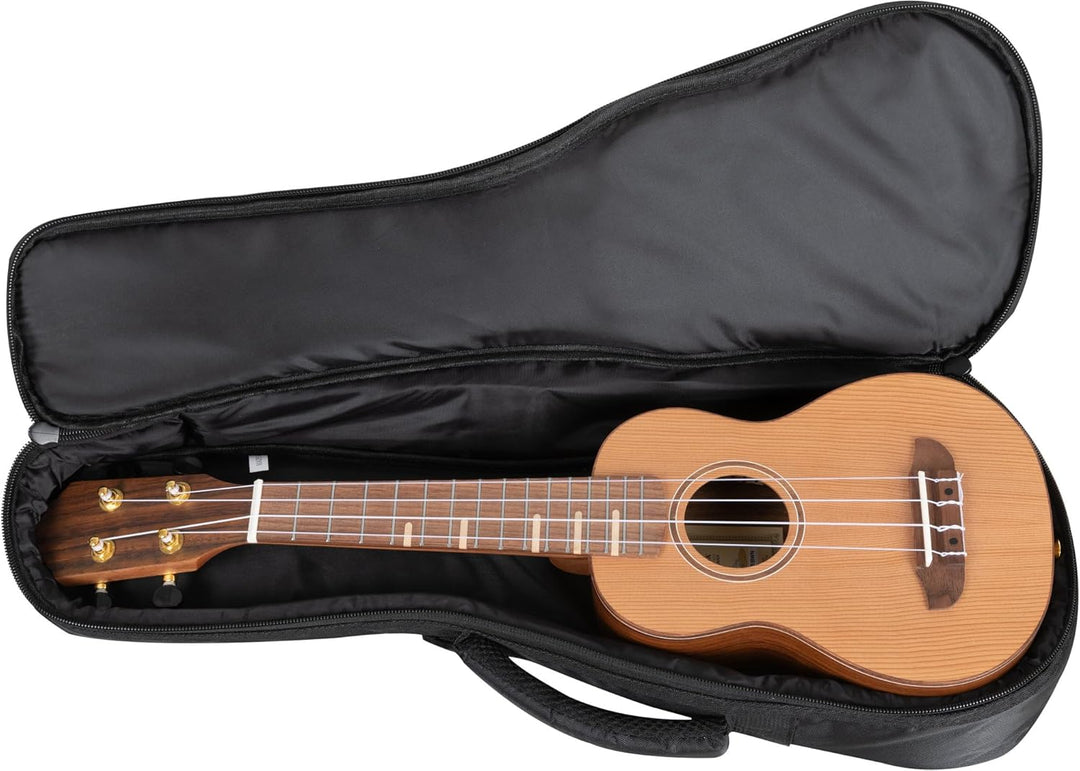 Rocktile Tasche für Sopran-Ukulele Schwarz - Gigbag für Sopran-Ukulele - Maximale Innenmasse (LxBxH)