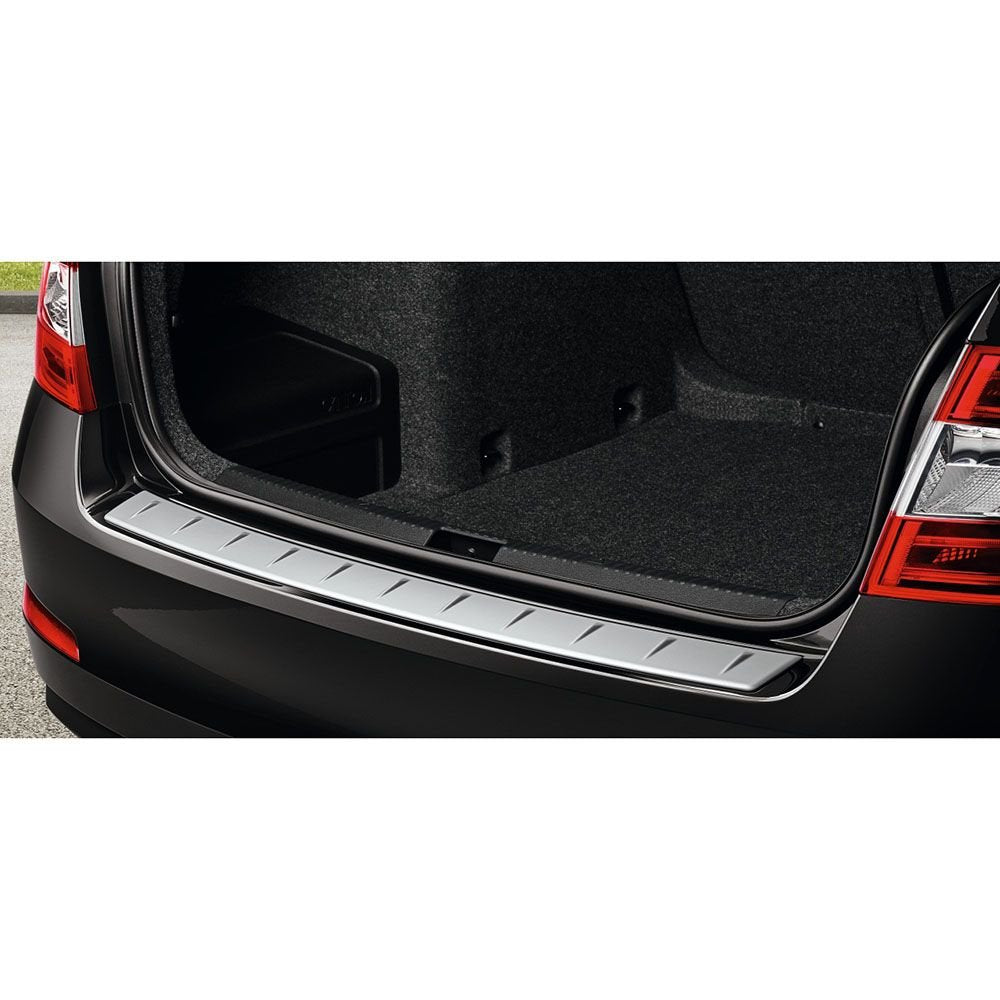 Skoda 5E9064711B Ladekantenschutz Heckschutzleiste Schutzleiste Stossfänger Silber (nur für Combi)