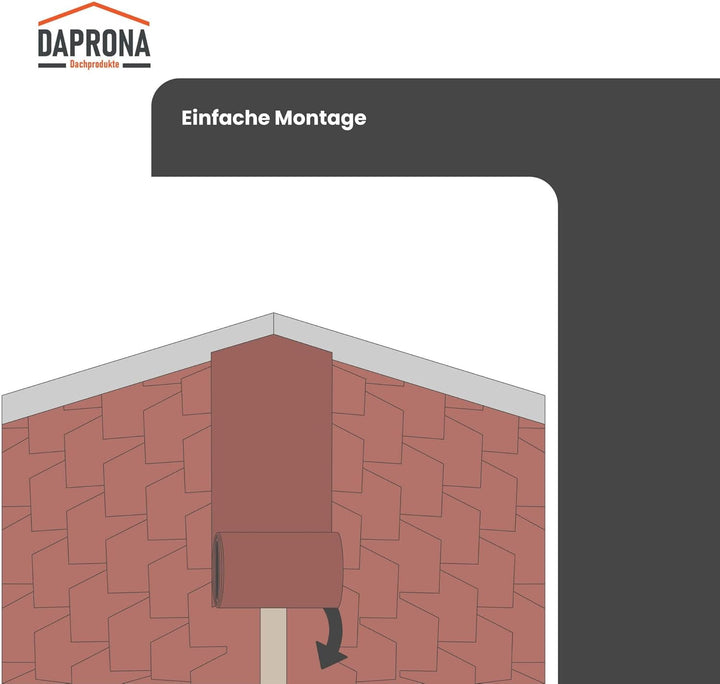 DAPRONA Dachschindeln, Hexagonal Muster 1m x 32cm, 20 Stück Rot Bitumenschindeldach für Gartenhaus,